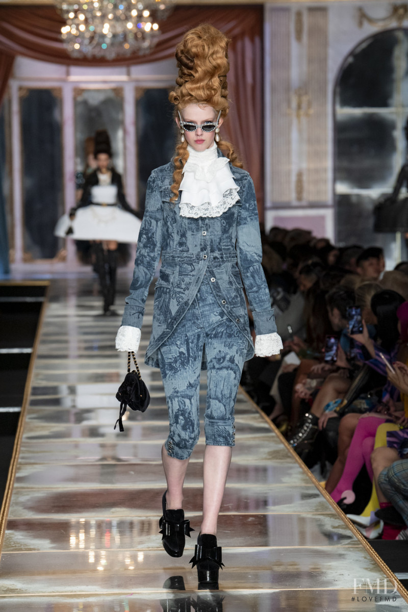 Charlotte Walker featured in  the Moschino fashion show for Autumn/Winter 2020