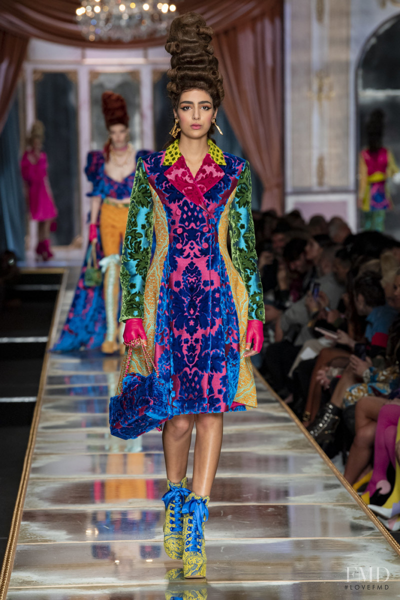 Nora Attal featured in  the Moschino fashion show for Autumn/Winter 2020