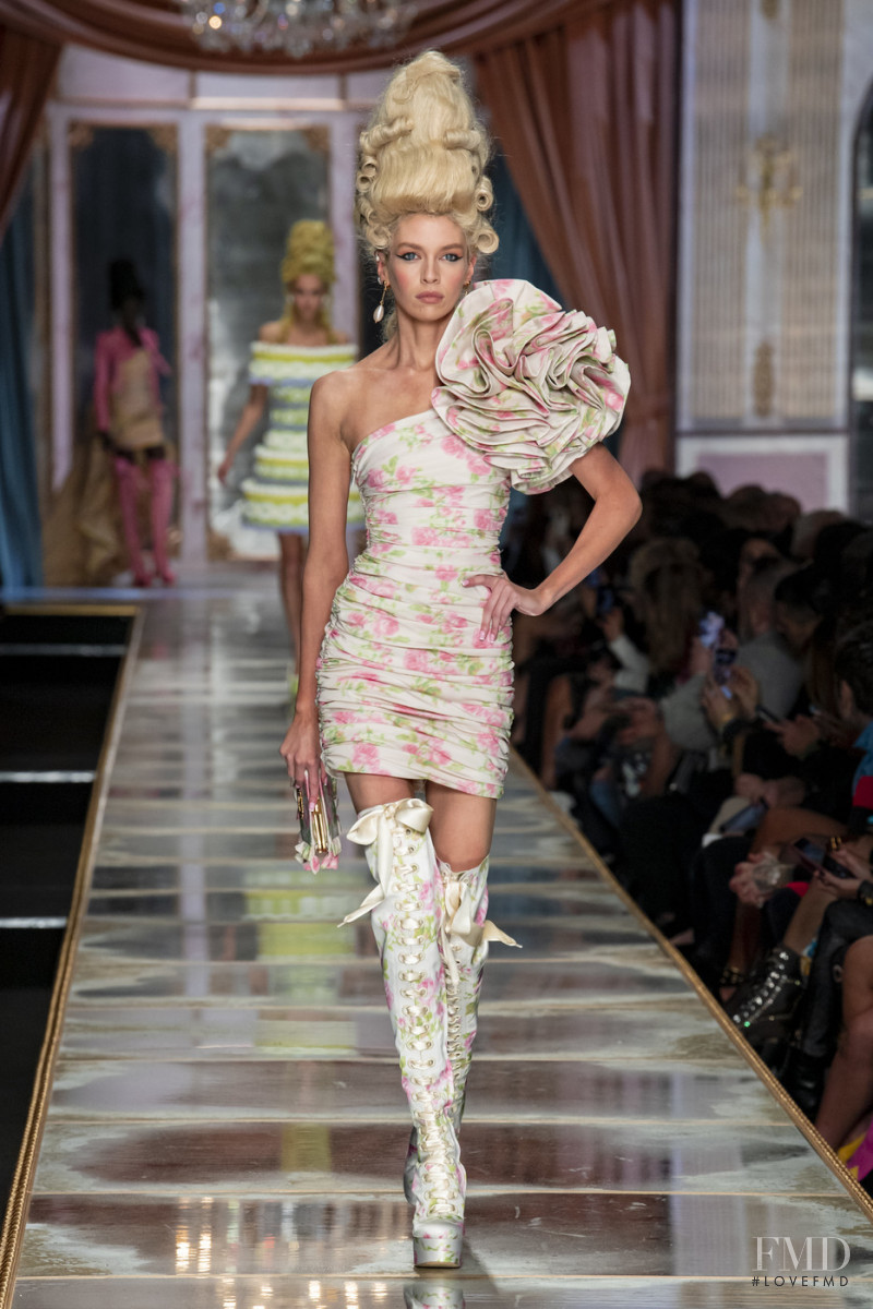 Stella Maxwell featured in  the Moschino fashion show for Autumn/Winter 2020