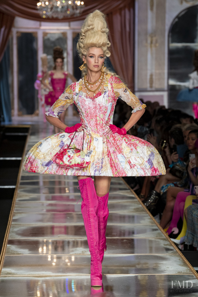 Stella Maxwell featured in  the Moschino fashion show for Autumn/Winter 2020