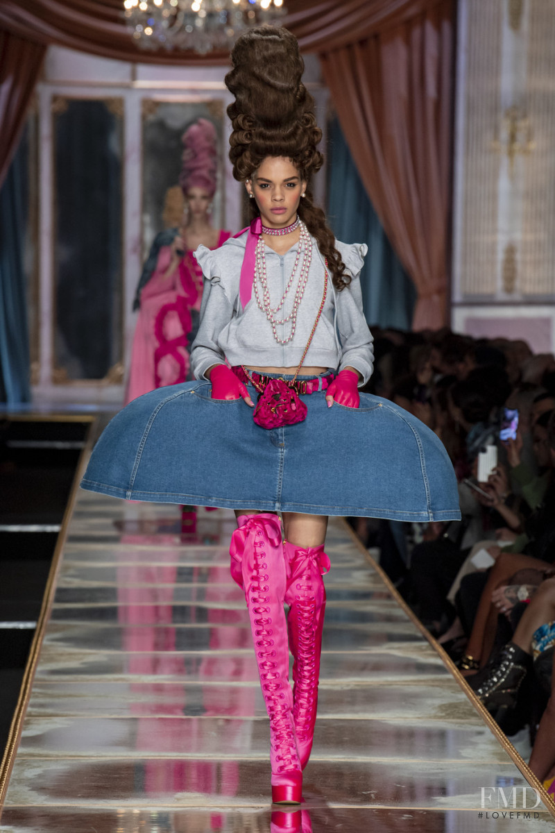 Hiandra Martinez featured in  the Moschino fashion show for Autumn/Winter 2020