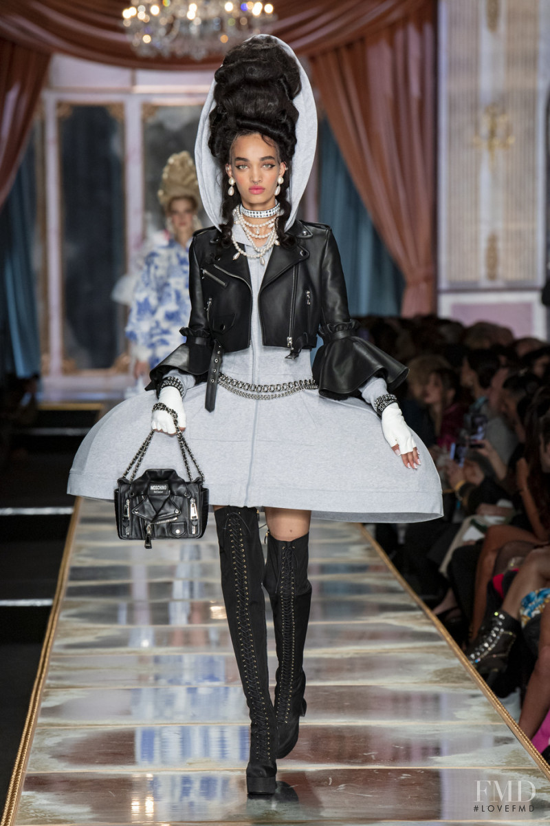 Ellen Rosa featured in  the Moschino fashion show for Autumn/Winter 2020