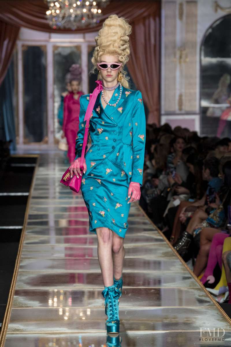 Bente Oort featured in  the Moschino fashion show for Autumn/Winter 2020