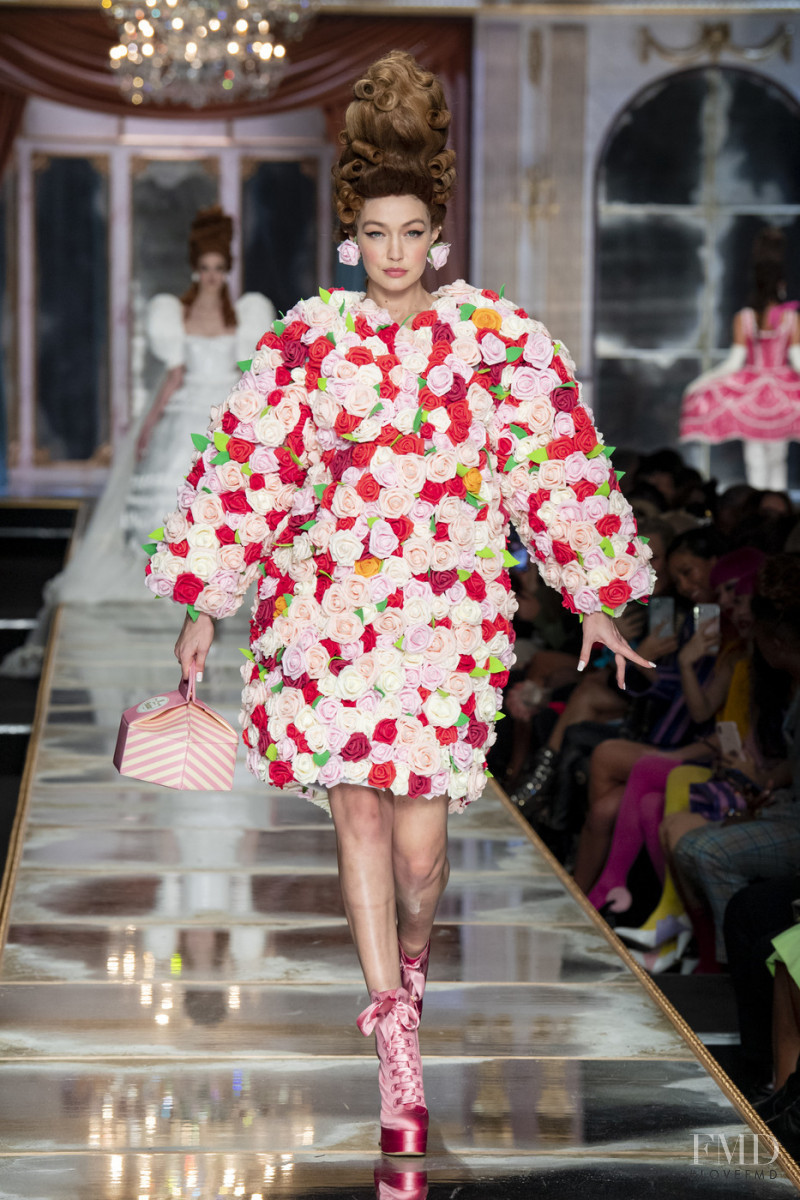 Gigi Hadid featured in  the Moschino fashion show for Autumn/Winter 2020