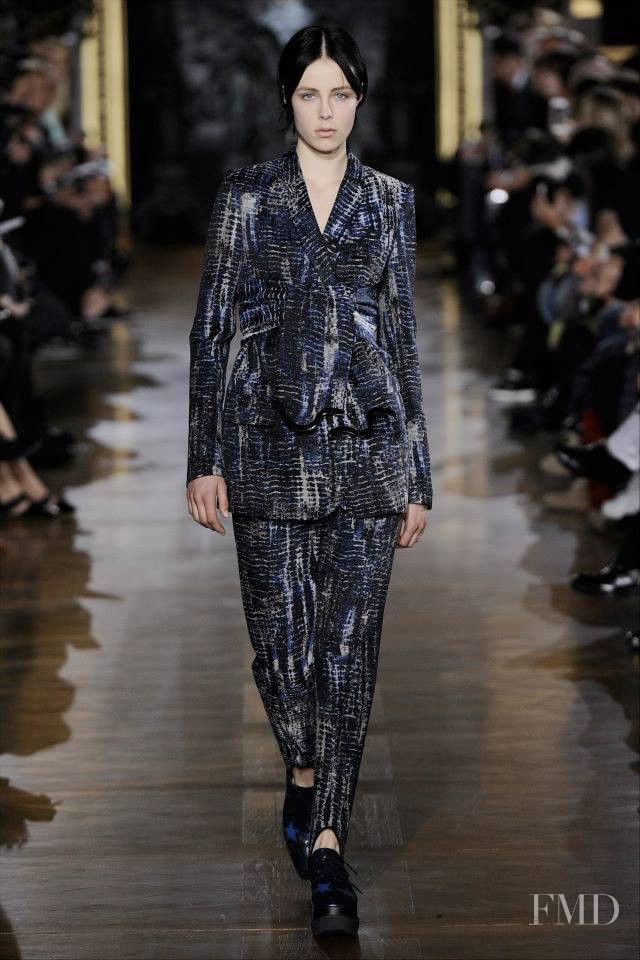 Edie Campbell featured in  the Stella McCartney fashion show for Autumn/Winter 2014