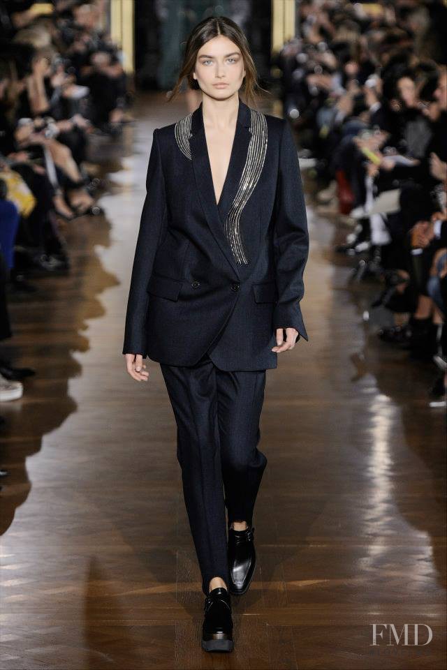 Andreea Diaconu featured in  the Stella McCartney fashion show for Autumn/Winter 2014