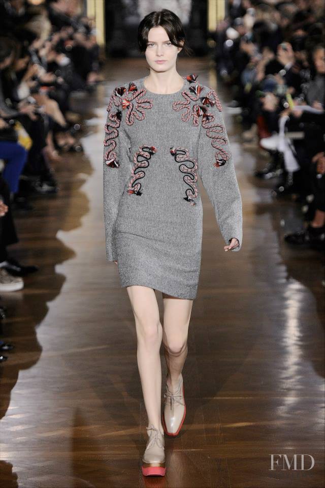 Zlata Mangafic featured in  the Stella McCartney fashion show for Autumn/Winter 2014