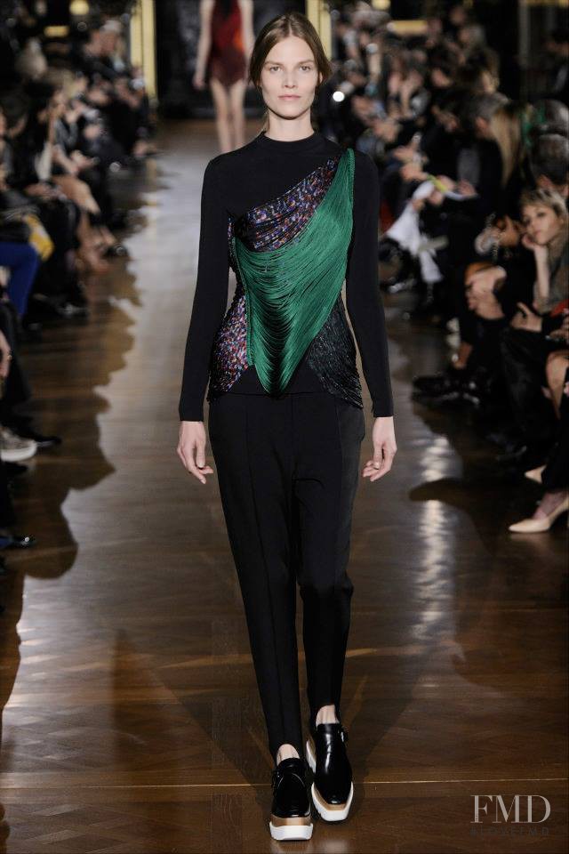 Suvi Koponen featured in  the Stella McCartney fashion show for Autumn/Winter 2014