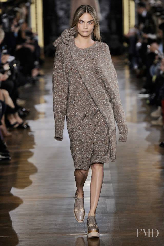 Cara Delevingne featured in  the Stella McCartney fashion show for Autumn/Winter 2014