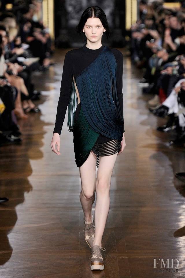 Katlin Aas featured in  the Stella McCartney fashion show for Autumn/Winter 2014
