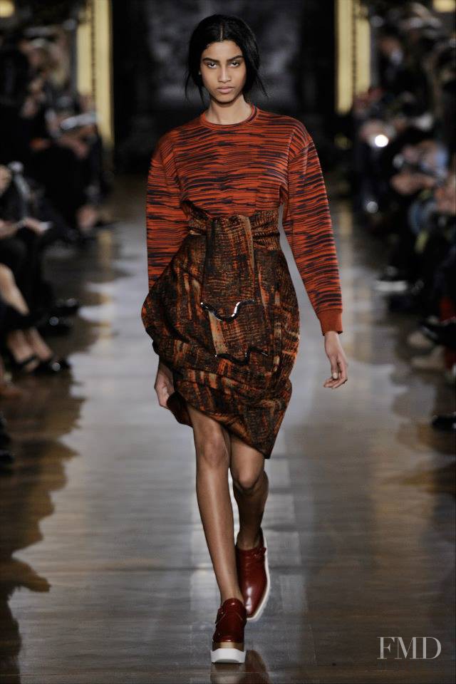 Imaan Hammam featured in  the Stella McCartney fashion show for Autumn/Winter 2014