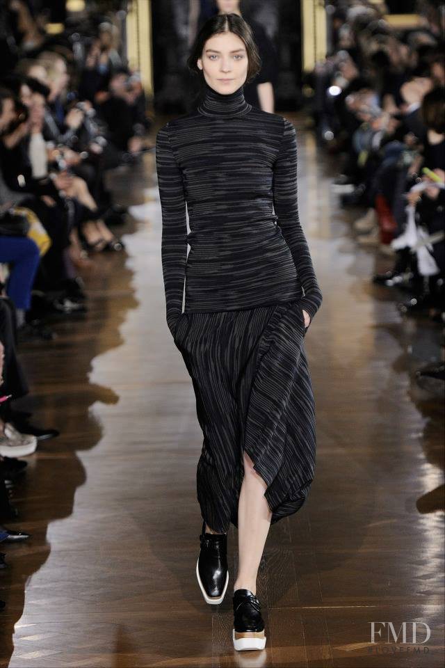 Kati Nescher featured in  the Stella McCartney fashion show for Autumn/Winter 2014