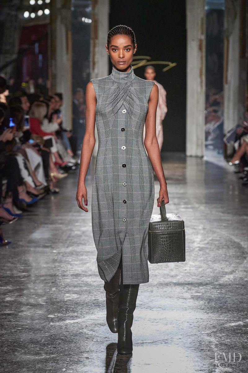 Malika Louback featured in  the Genny fashion show for Autumn/Winter 2020