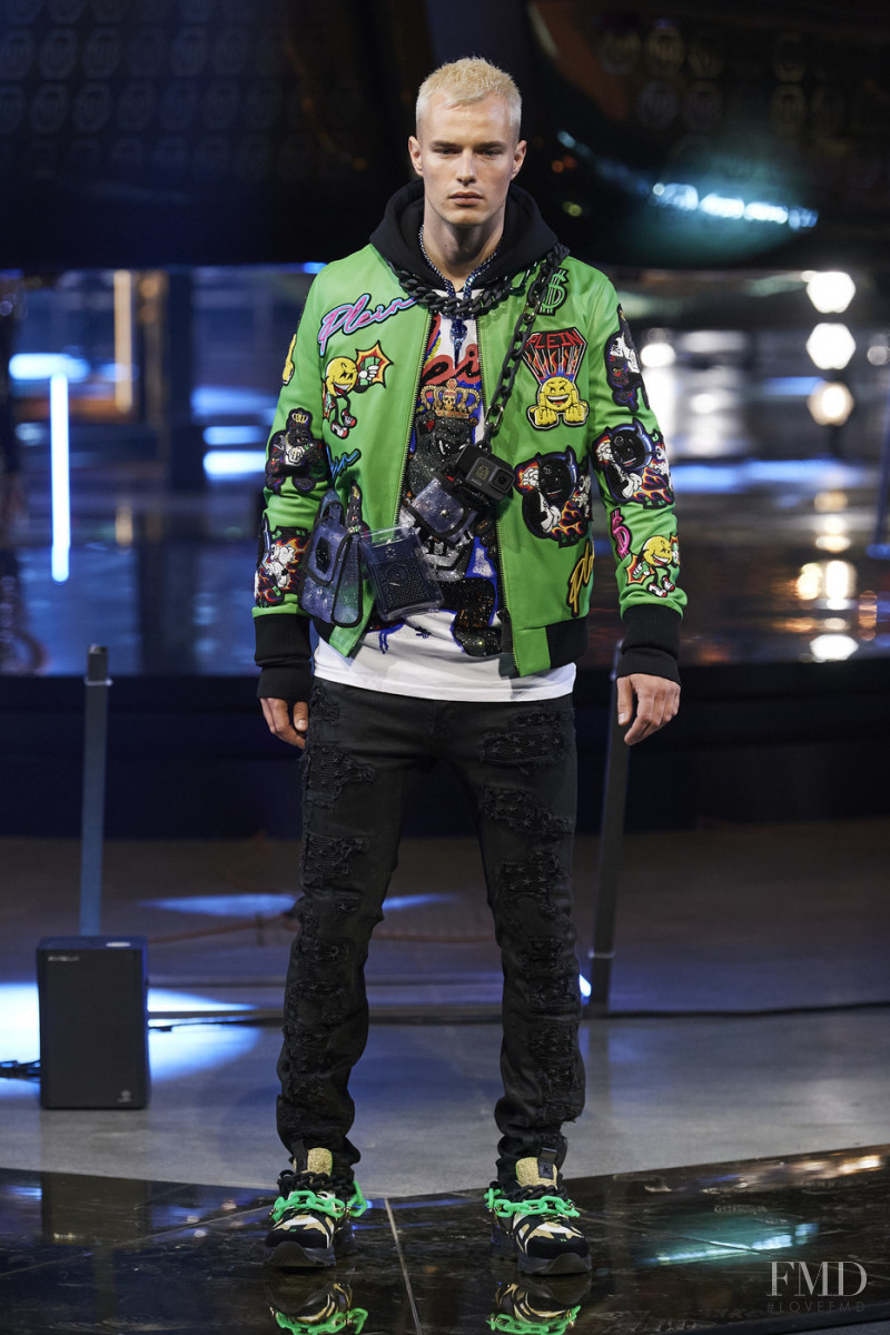 Denek Kania featured in  the Philipp Plein fashion show for Autumn/Winter 2020