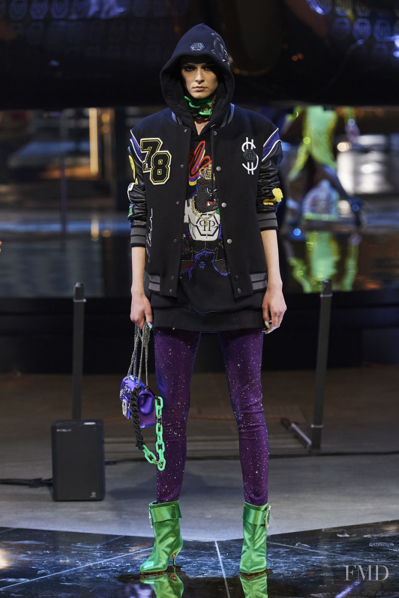 Hana Grizelj featured in  the Philipp Plein fashion show for Autumn/Winter 2020