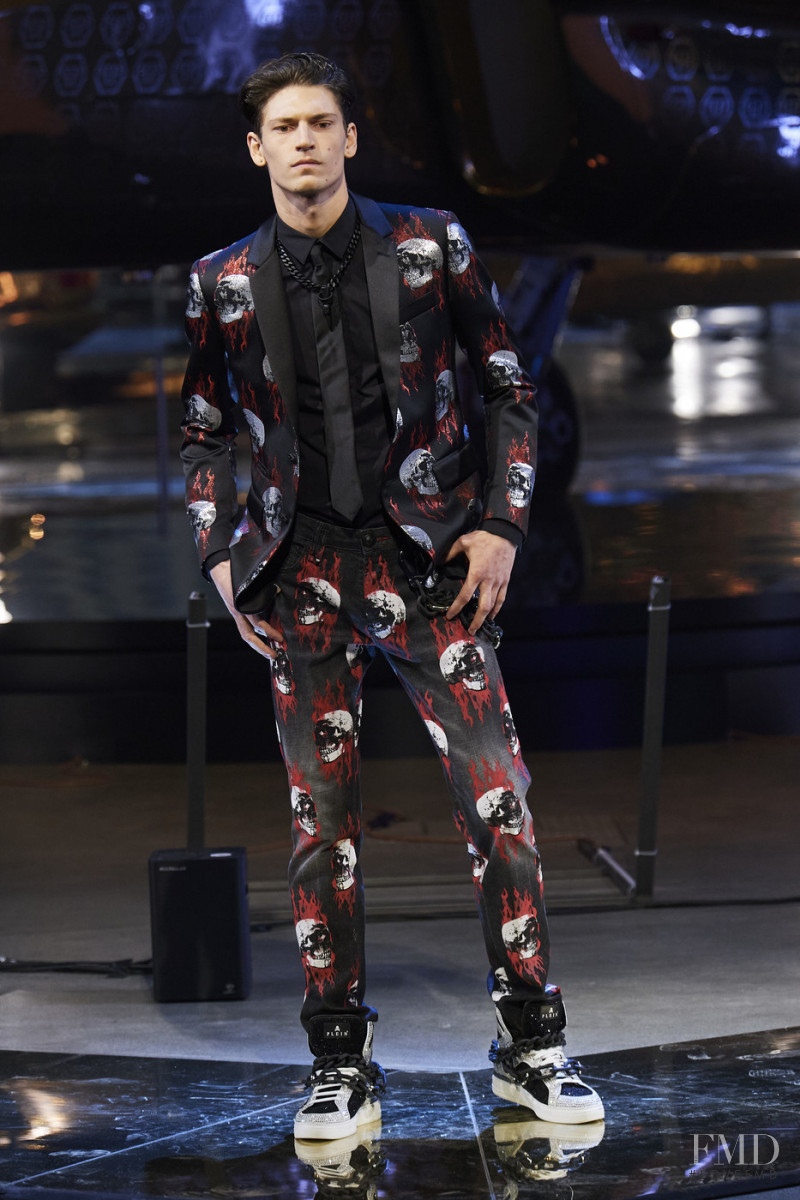 Justin Eric Martin featured in  the Philipp Plein fashion show for Autumn/Winter 2020