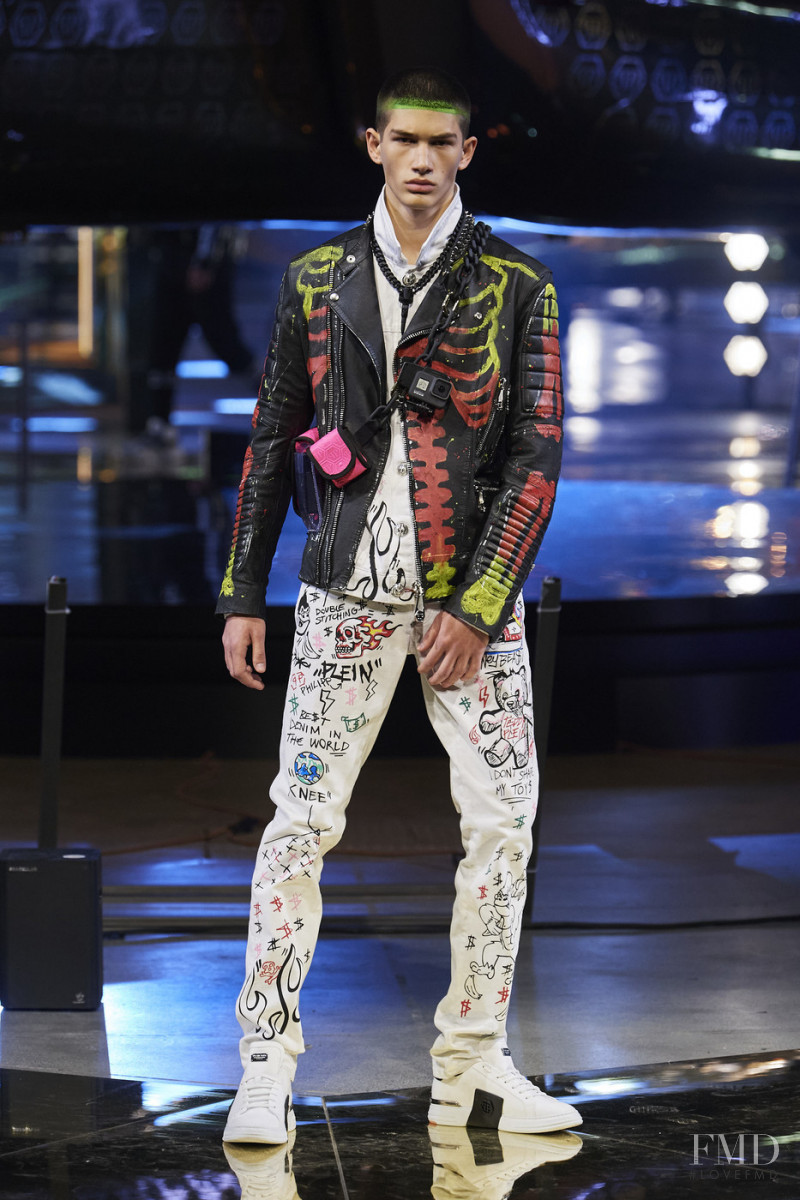 Luka Tesic featured in  the Philipp Plein fashion show for Autumn/Winter 2020