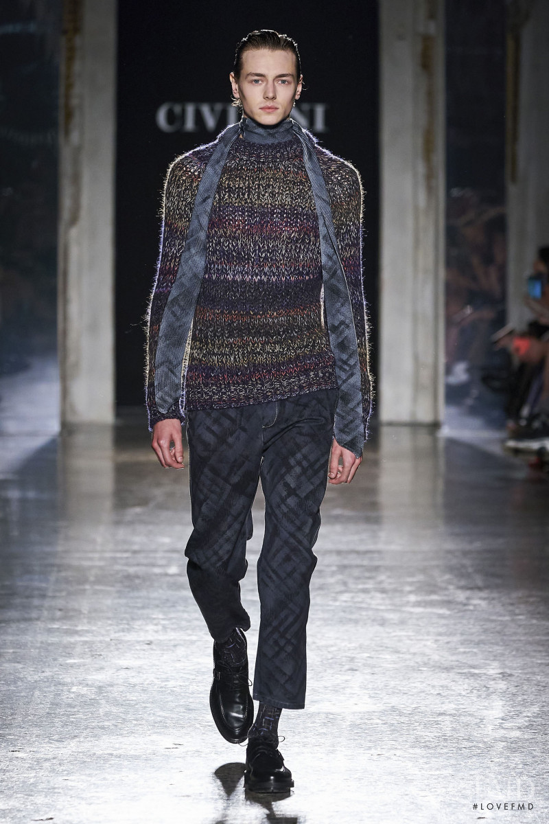 Valeriy Pakhomov featured in  the Cividini fashion show for Autumn/Winter 2020