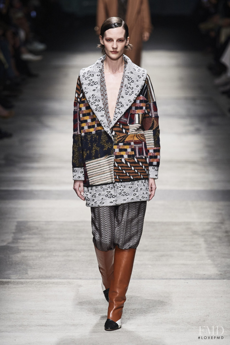 Sara Blomqvist featured in  the Missoni fashion show for Autumn/Winter 2020