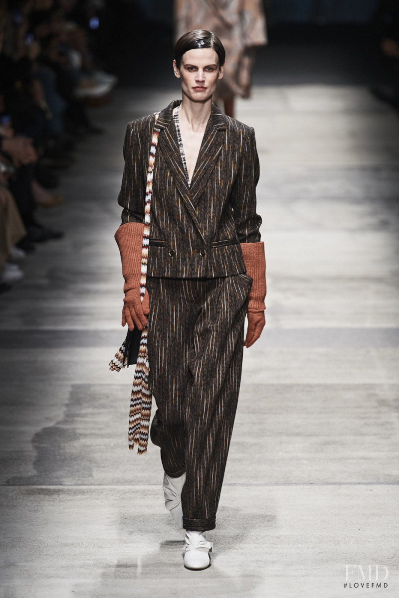 Saskia de Brauw featured in  the Missoni fashion show for Autumn/Winter 2020