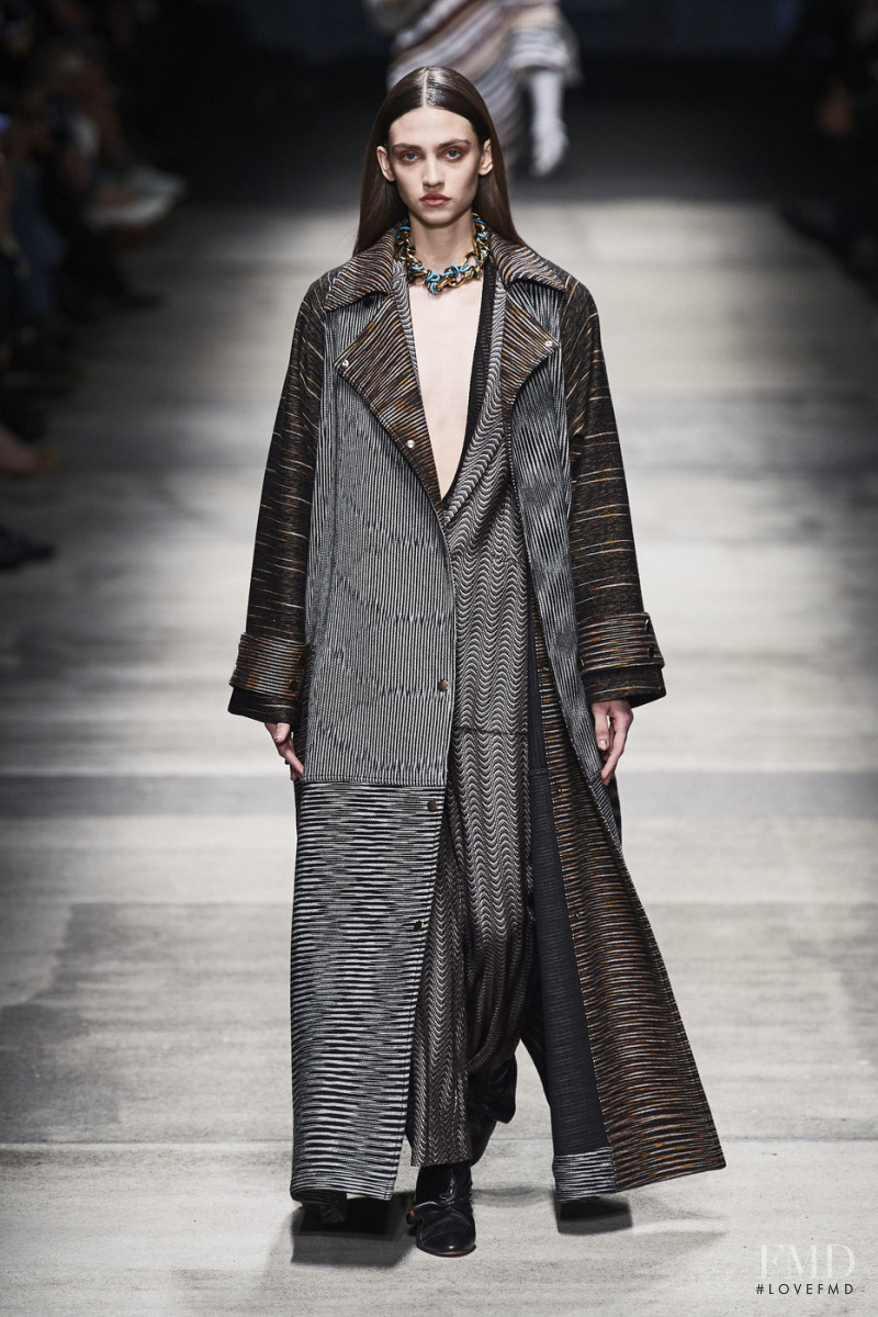 Krini Hernandez featured in  the Missoni fashion show for Autumn/Winter 2020
