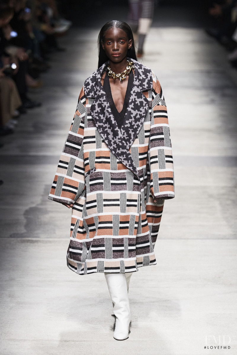Maty Fall Diba featured in  the Missoni fashion show for Autumn/Winter 2020