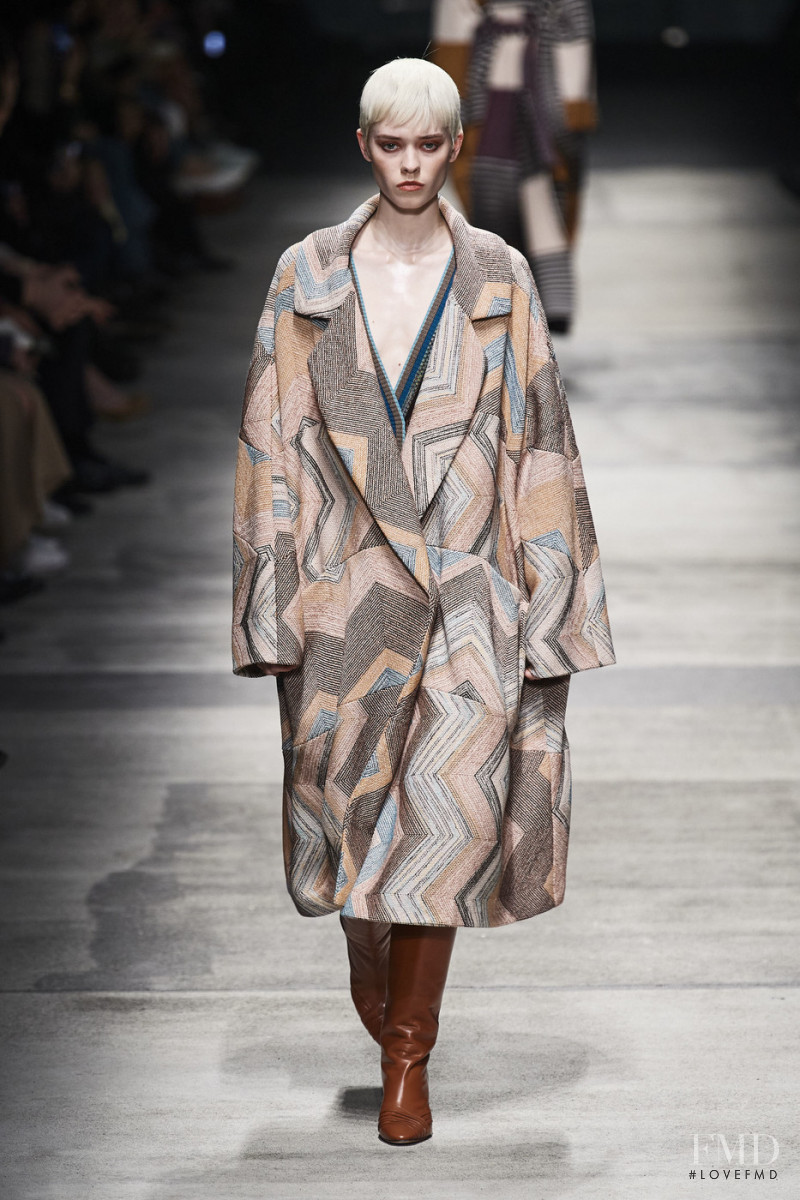 Maike Inga featured in  the Missoni fashion show for Autumn/Winter 2020