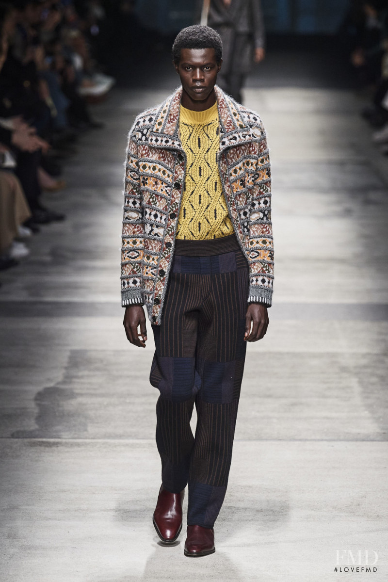 Mohammed Mewalga featured in  the Missoni fashion show for Autumn/Winter 2020