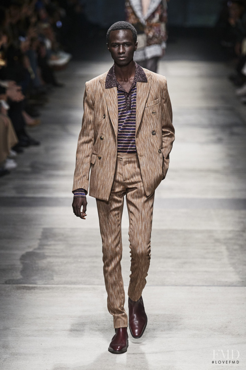 Malick Bodian featured in  the Missoni fashion show for Autumn/Winter 2020