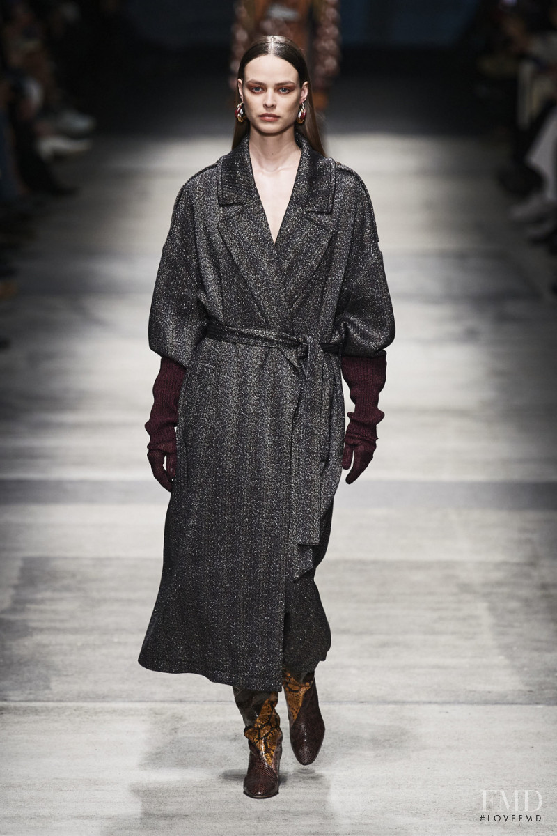 Birgit Kos featured in  the Missoni fashion show for Autumn/Winter 2020