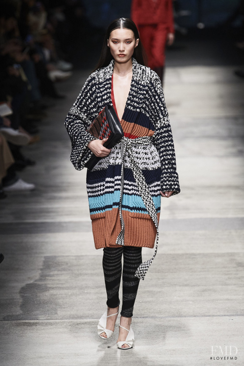 Liu Chunjie featured in  the Missoni fashion show for Autumn/Winter 2020