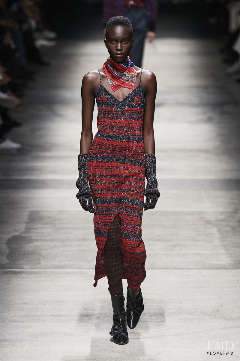 Achenrin Madit featured in  the Missoni fashion show for Autumn/Winter 2020