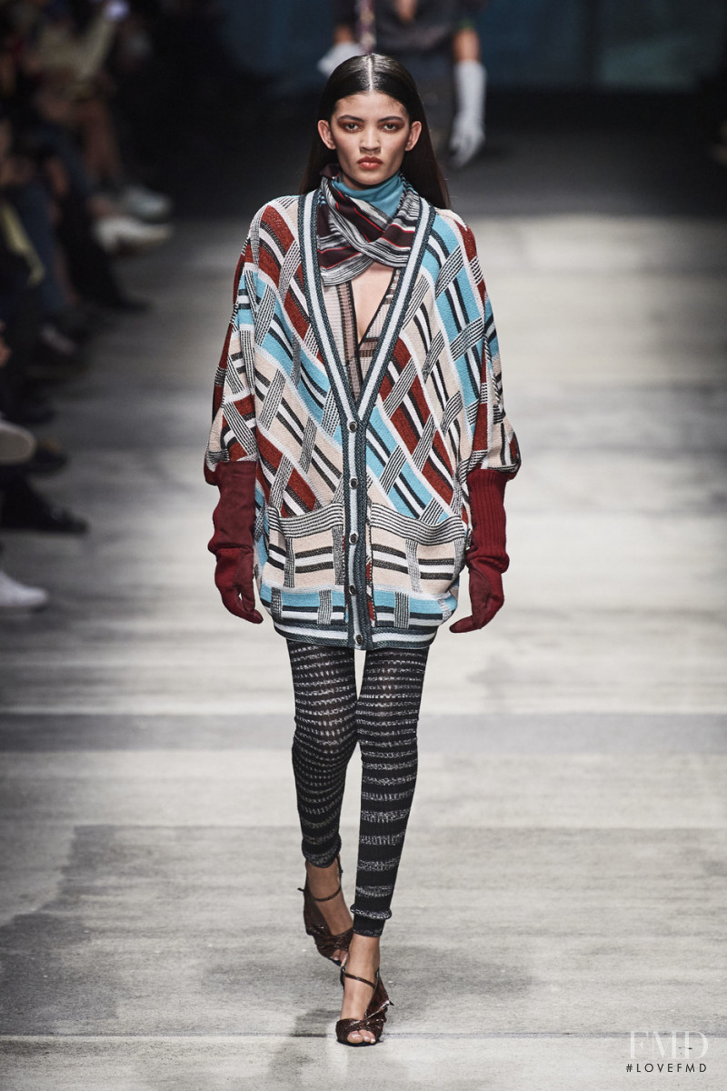 Naomy Garcia featured in  the Missoni fashion show for Autumn/Winter 2020