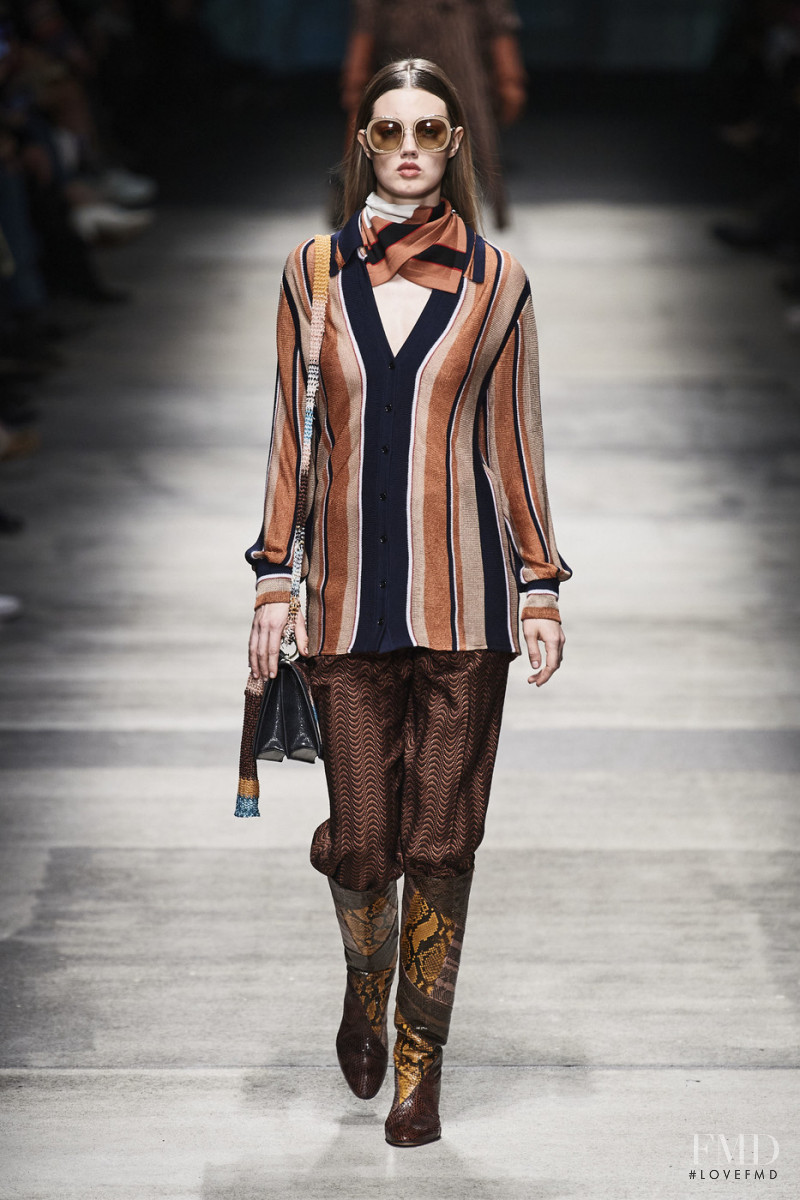Lindsey Wixson featured in  the Missoni fashion show for Autumn/Winter 2020
