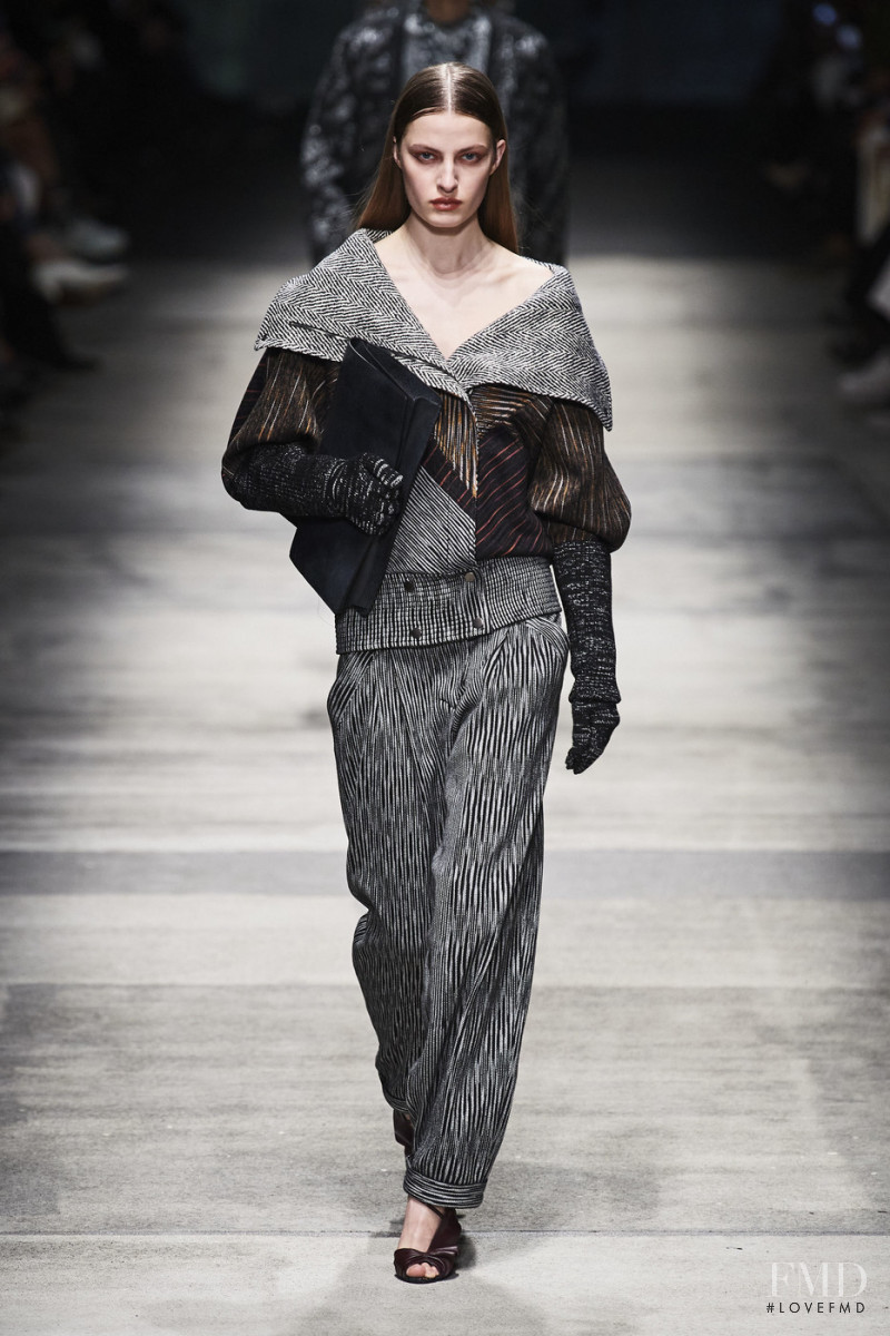 Felice Noordhoff featured in  the Missoni fashion show for Autumn/Winter 2020