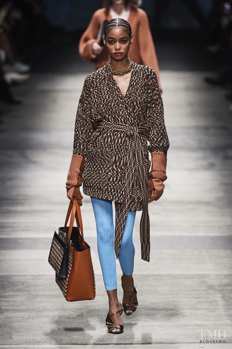 Blesnya Minher featured in  the Missoni fashion show for Autumn/Winter 2020