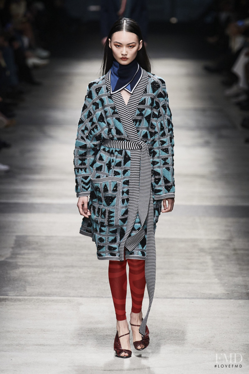 Cong He featured in  the Missoni fashion show for Autumn/Winter 2020