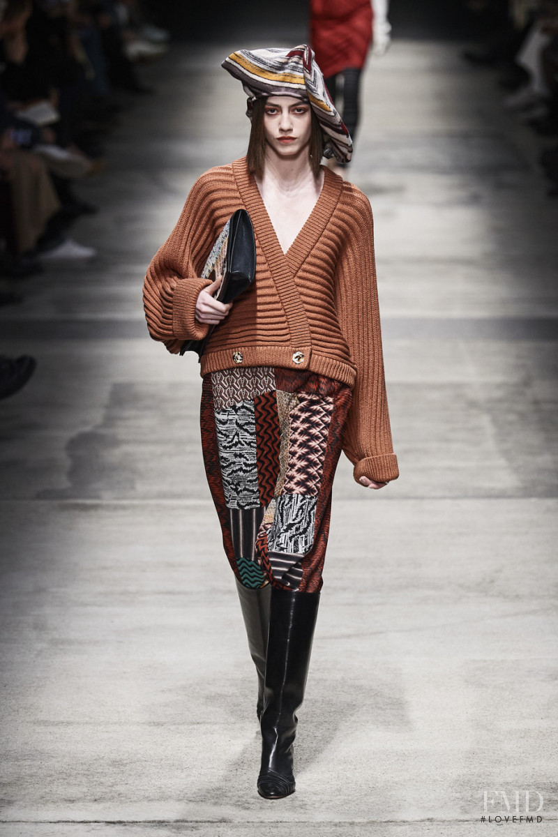 Clea Beuret featured in  the Missoni fashion show for Autumn/Winter 2020