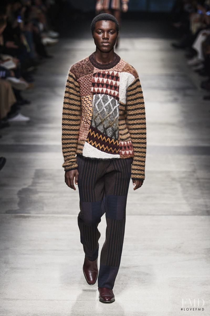 Benjamin Mensah featured in  the Missoni fashion show for Autumn/Winter 2020