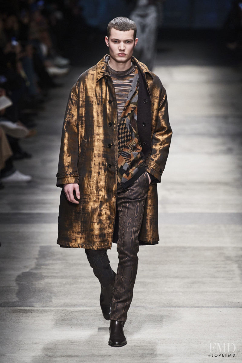 Janusz Kuhlmann featured in  the Missoni fashion show for Autumn/Winter 2020