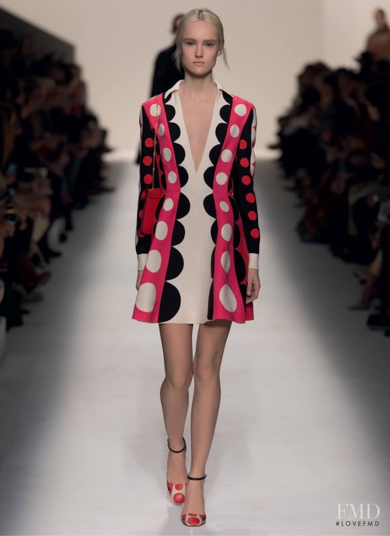 Harleth Kuusik featured in  the Valentino fashion show for Autumn/Winter 2014