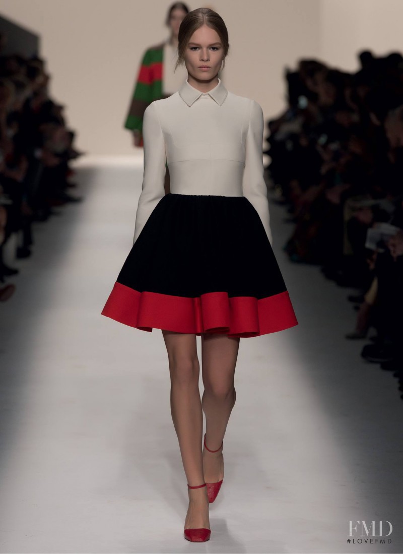 Anna Ewers featured in  the Valentino fashion show for Autumn/Winter 2014