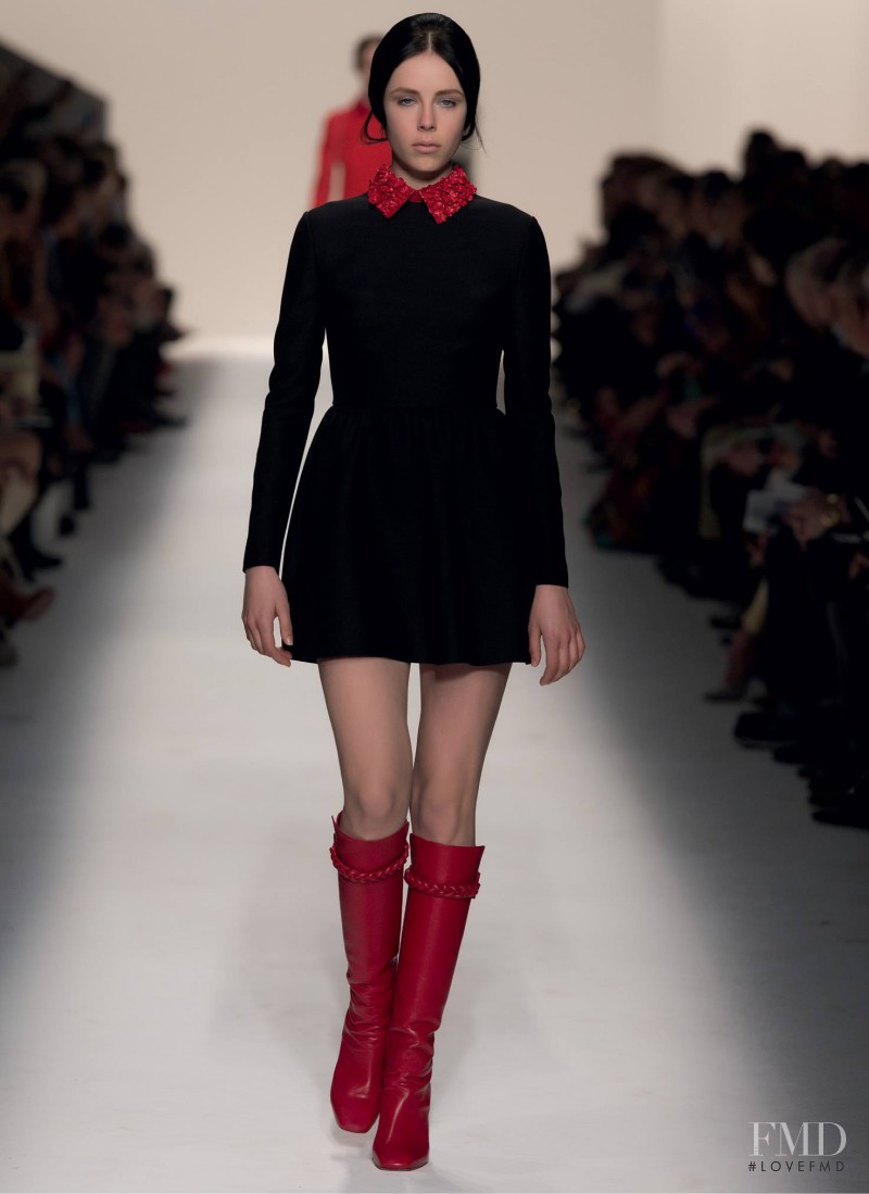 Edie Campbell featured in  the Valentino fashion show for Autumn/Winter 2014