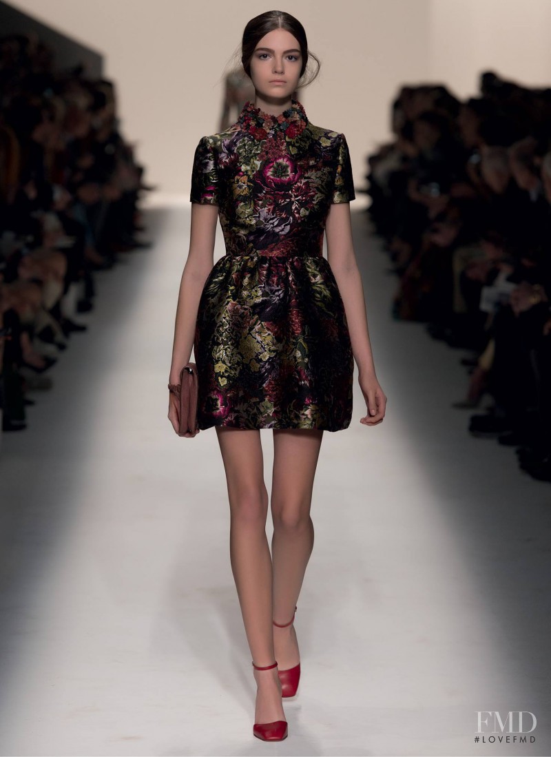 Scarlett Gray featured in  the Valentino fashion show for Autumn/Winter 2014