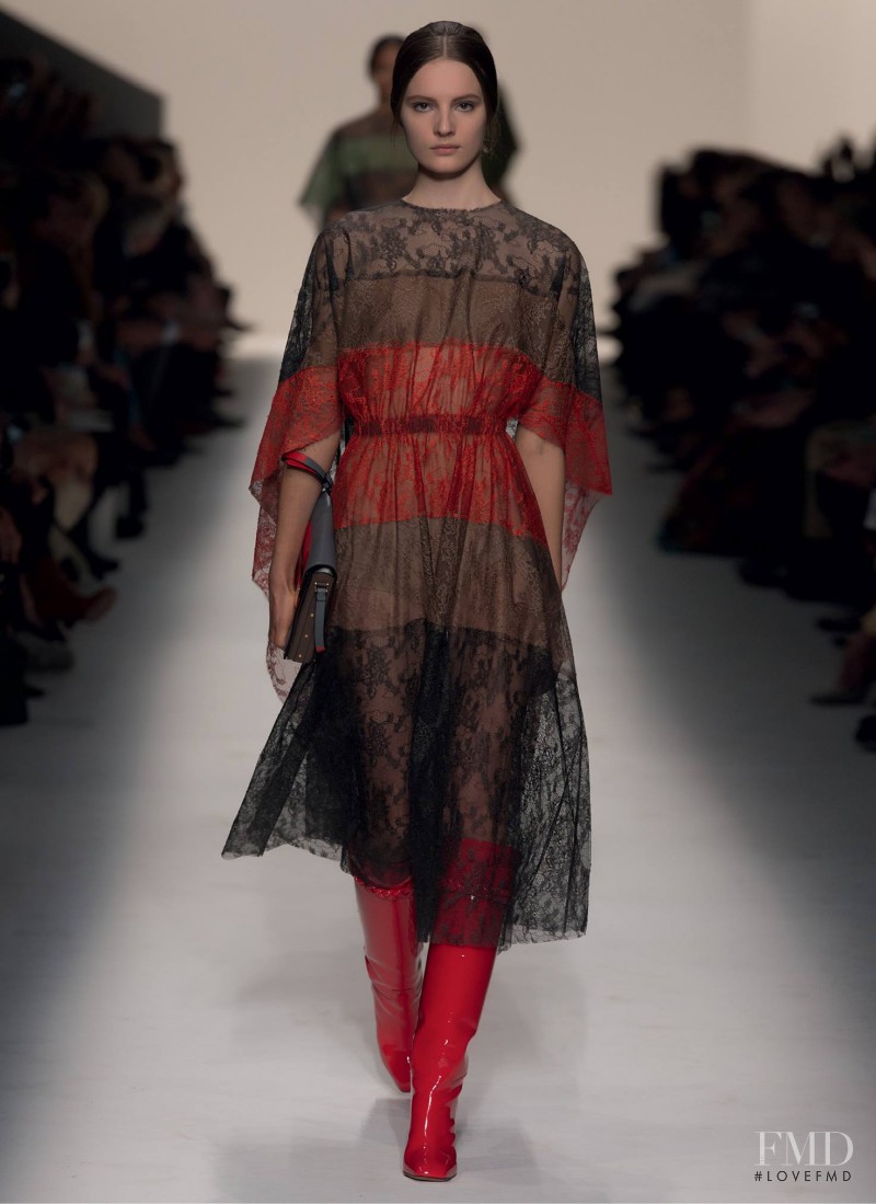 Tilda Lindstam featured in  the Valentino fashion show for Autumn/Winter 2014