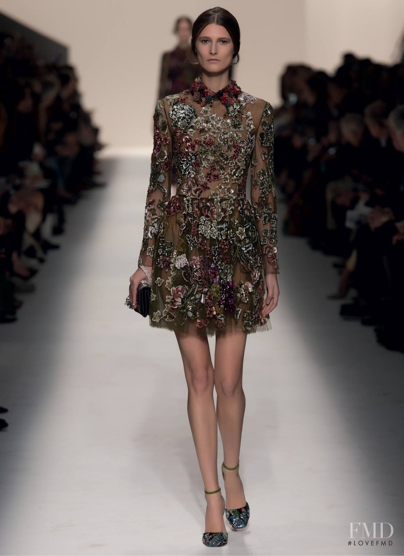 Marie Piovesan featured in  the Valentino fashion show for Autumn/Winter 2014