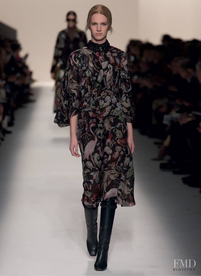 Ashleigh Good featured in  the Valentino fashion show for Autumn/Winter 2014