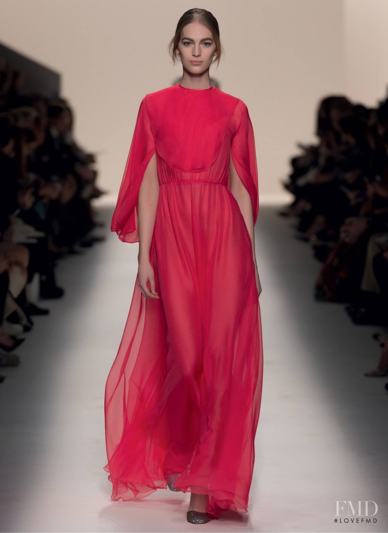 Vanessa Axente featured in  the Valentino fashion show for Autumn/Winter 2014