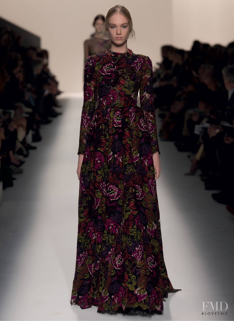Charlene Hoegger featured in  the Valentino fashion show for Autumn/Winter 2014