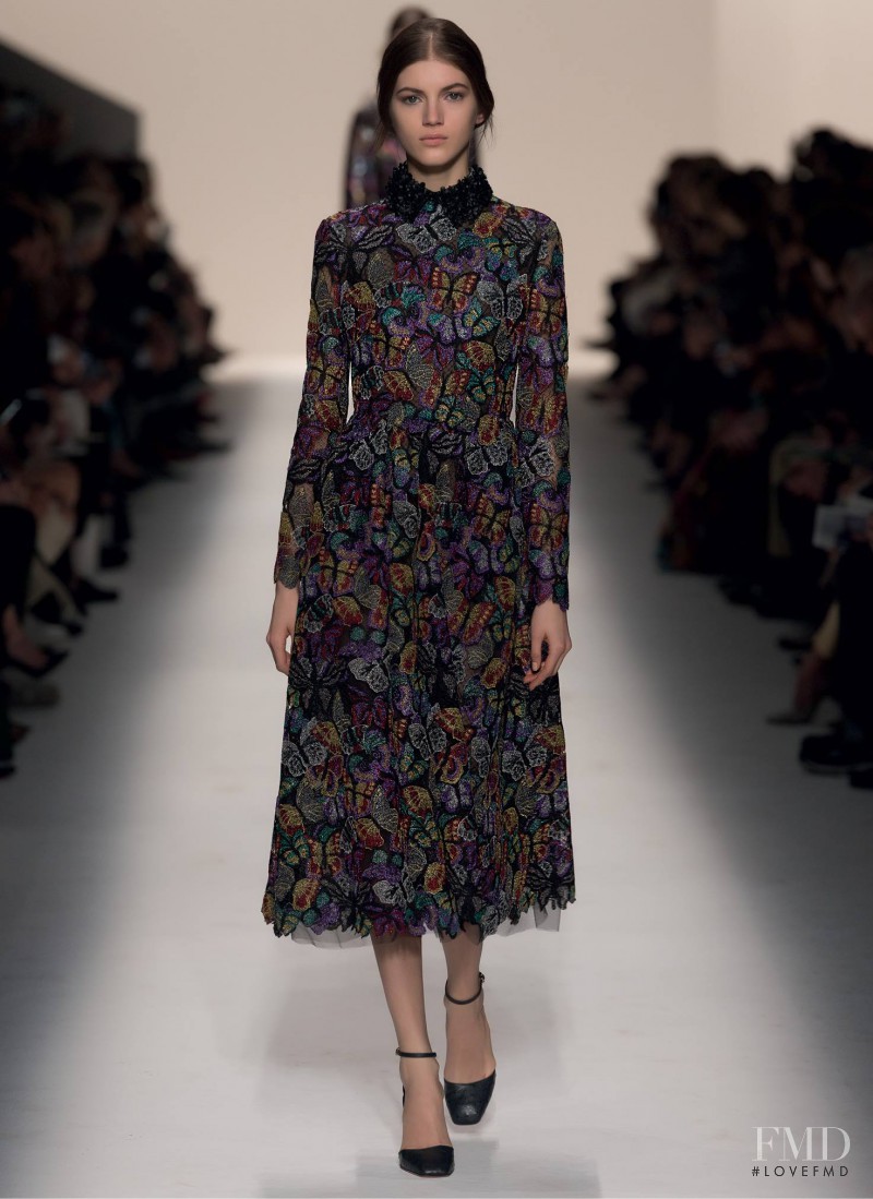 Valery Kaufman featured in  the Valentino fashion show for Autumn/Winter 2014